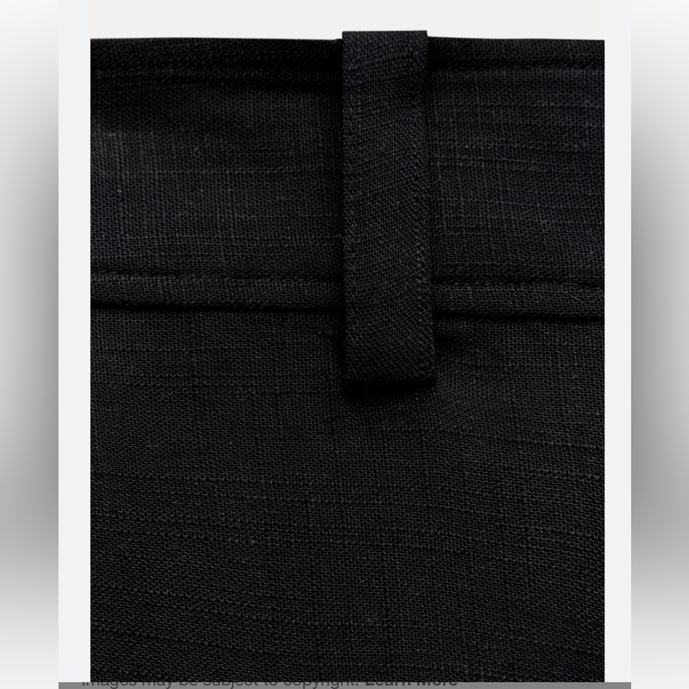 ZARA Cropped trousers with contrast embroidery - Picture 6 of 8